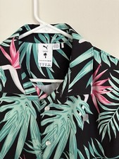 Puma palm tree crew ptc golf button down shirt men  s s small