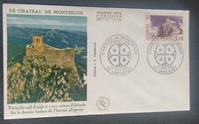 Enveloppe premier jour château de Montségur Lavelanet 1984 timbre N° 2335 FDC