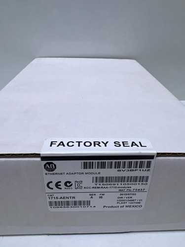 Allen Bradley 1715-AENTR Ethernet Adapter Module Factory Sealed US Free Tax - Picture 5 of 7