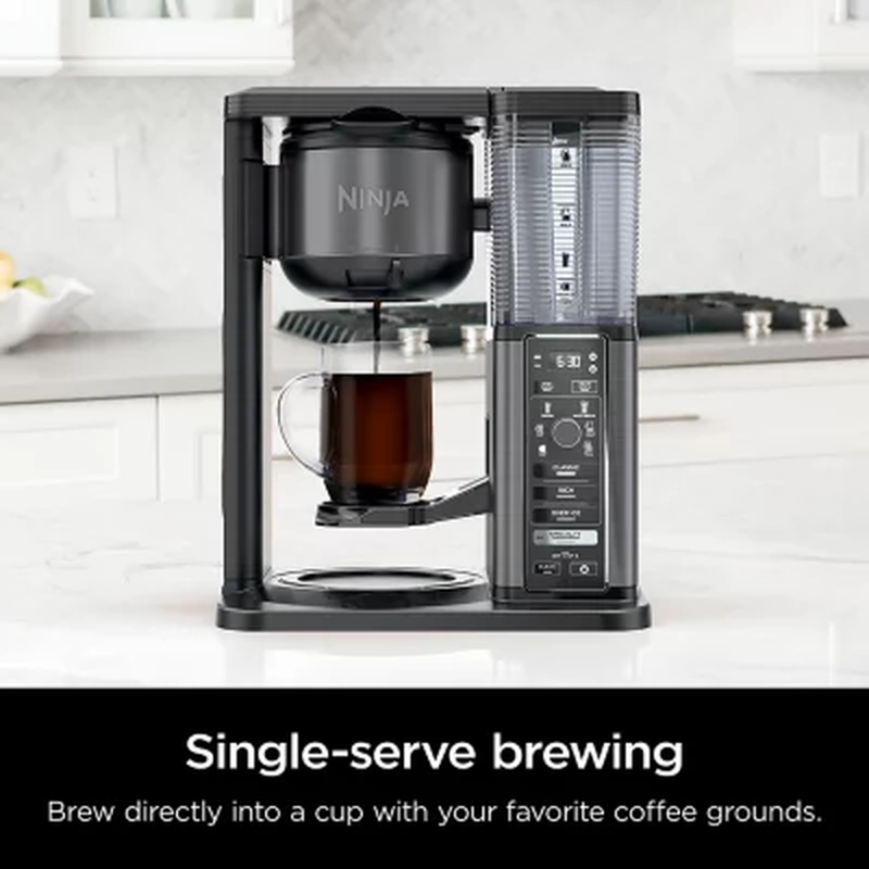 Ninja Specialty Coffee Maker with FoldAway Frother and Glass Carafe