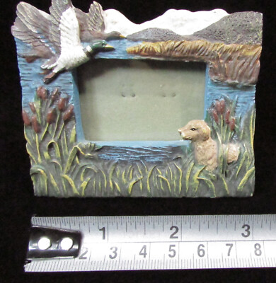 3D 3-Dimensional Retriever DOG DUCK HUNTING Marshes Small PICTURE FRAME  Figi