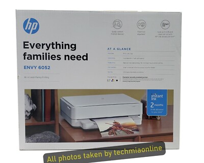 HP ENVY 6052 Inalámbrica Todo en Uno Impresora de inyección de tinta color  - [LN] ¥ | eBay