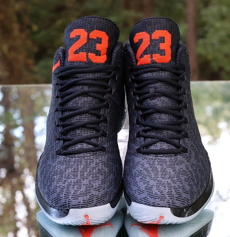 Nike Air Jordan 29 Team Orange 2014 Men's Size 13 Black Grey