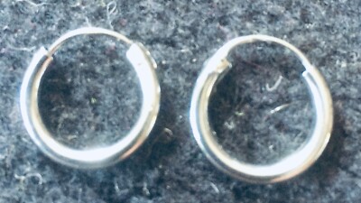 CREOLEN  SILBER 925. 14mm  x 1,8 mm
