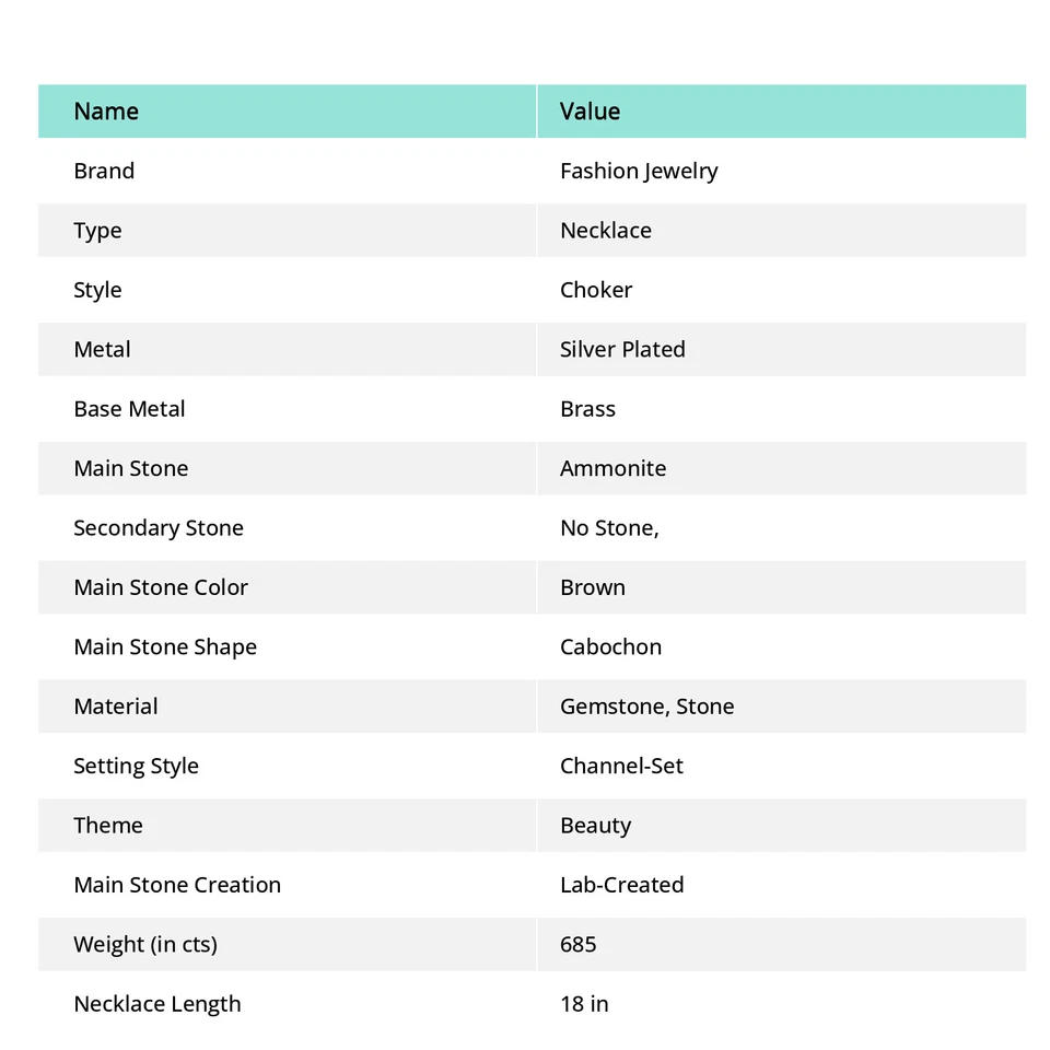 Ожерелье из коричневого аммонита ручной работы модные этнические ювелирные изделия 18 дюймов SR 6896 - Изображение 4 из 4