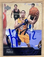 Jannero Pargo Signed 2003-04 Upper Deck Basketball Card Auto Los Angeles Lakers
