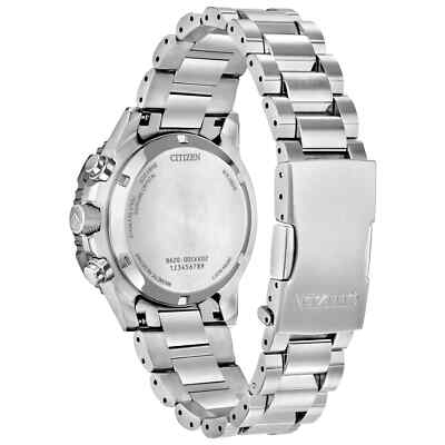 Citizen Men's Promaster Eco-Drive Chronograph Date Silver Watch
