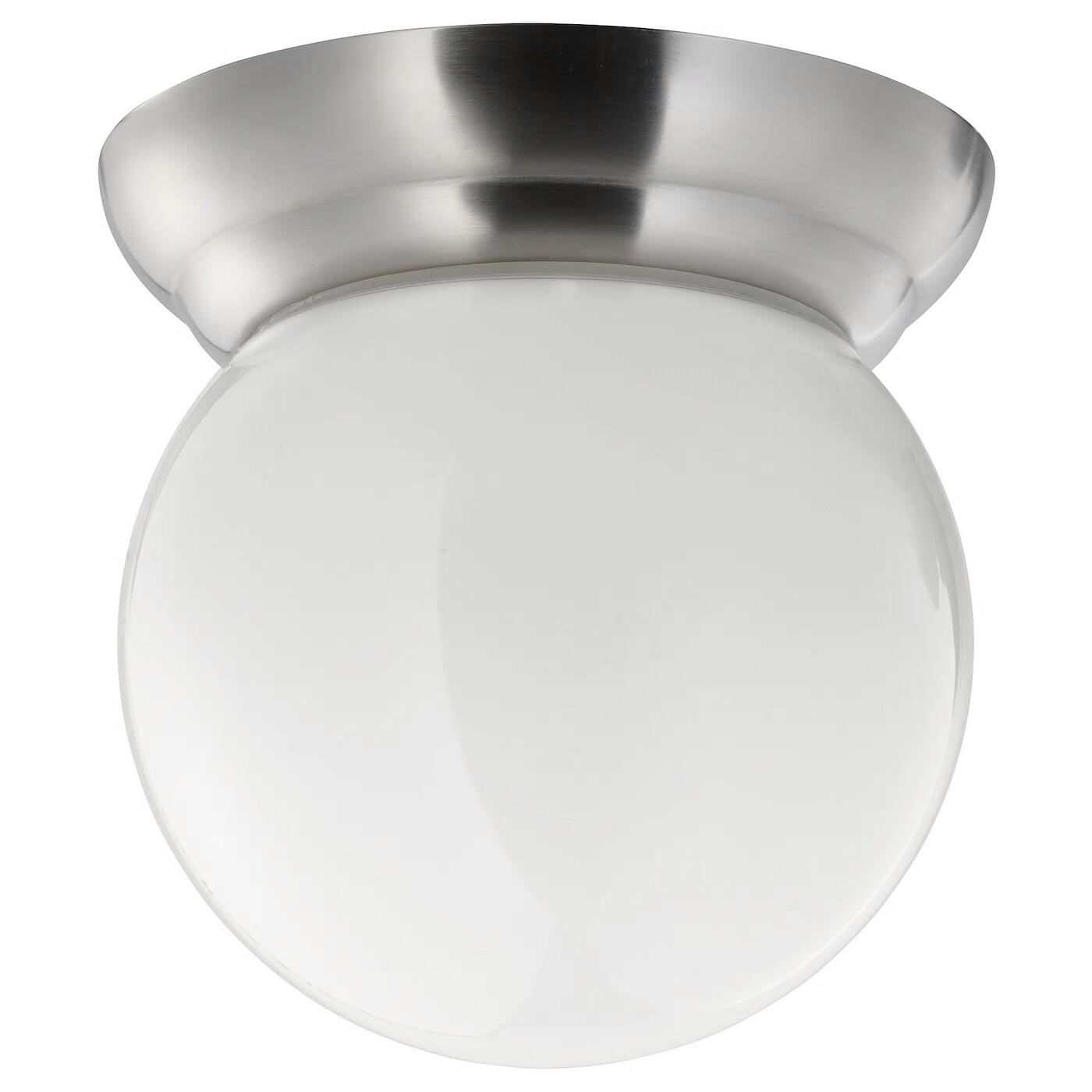 Ikea Glombo Ceiling Wall Bathroom Lamp Steel Frosted Glass For