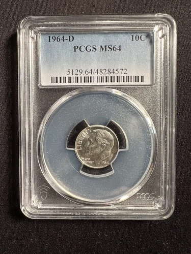 1964-D Roosevelt Dime — photo from another recent sale