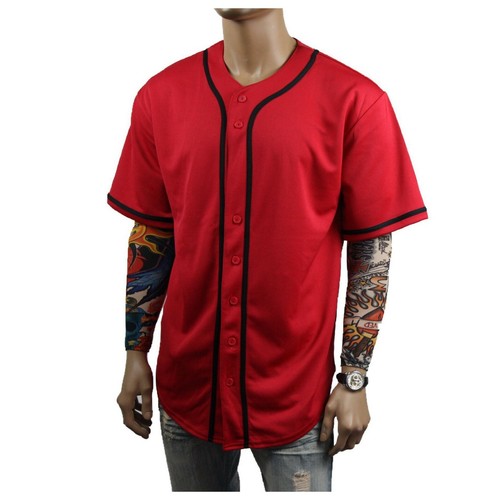 Mens Baseball Jersey Raglan Stripe Sports Uniform Team Hipster Tee Casual S-3X - 第 116/155 張圖片