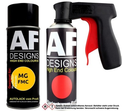 Spraydosen Griff Set für MG FMC Golden Yellow Basislack Klarlack Handgriff Pisto
