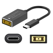 FASTELECTRIC PD65W Lenovo thinkpad Square Mouth DC 11x4.5mm 11.0x4.5mm, Black