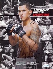 Anthony Pettis "Showtime" AUTOGRAPH Signed UFC MMA 8.5x11 Photo 'To Mikey' ACOA