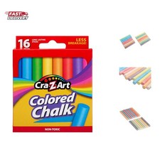 Colored Chalk, 16 Count 10801-48, Assorted