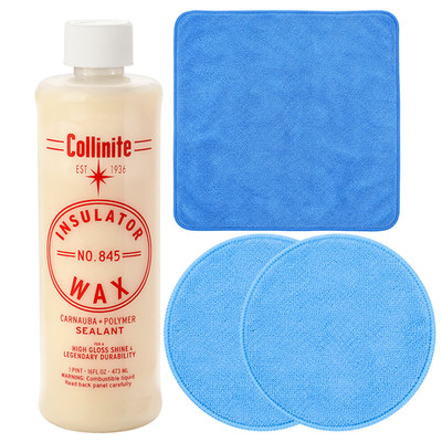 Collinite 845 Insulator Wax with Microfiber Towel and 2 Applicator Pads