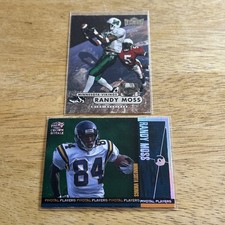 Randy Moss 1998 Rookie Lot Of 2 Cards Metal Insert ++