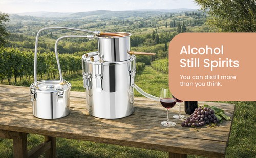 Moonshine Still Distiller 3pot Stainless Steel Distillation Pot Copper Tube