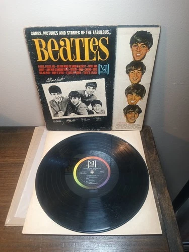 The Beatles Songs Pictures Stories LP 1964 Vee-Jay VJ 1092 Vinyl G+ Cover G+