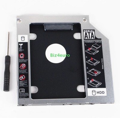 9.5mm 2nd SATA3.0 6Gb/s 2.5'' SSD HDD Hard Drive Caddy für CD/DVD-ROM Optical Bay