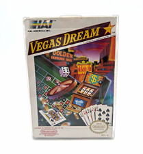 HAL America Inc. Vegas Dream (Nintendo NES) 1989 w/ Box & Manual - untested