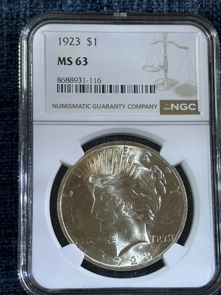 MS 63 Graded Peace Dollars 1921-1935 for sale | eBay