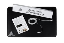 Grounding Mat 24 x 16 inches Black with 15ft Earthing Cord and Manual