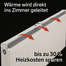 Wärmeleiter Universalheizkörper Flachheizung Kompakt für Typ22 Heizung Ventil *1
