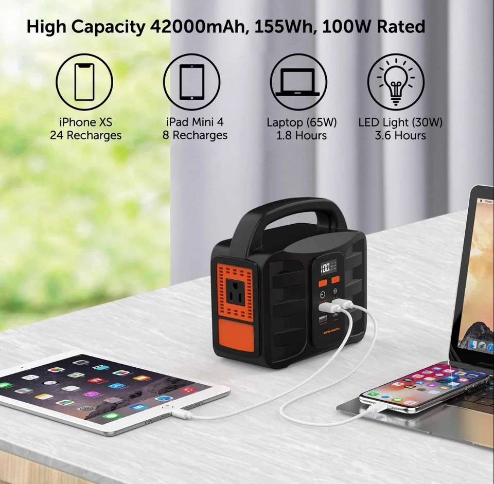 Central eléctrica de respaldo portátil Foto 2 de 4