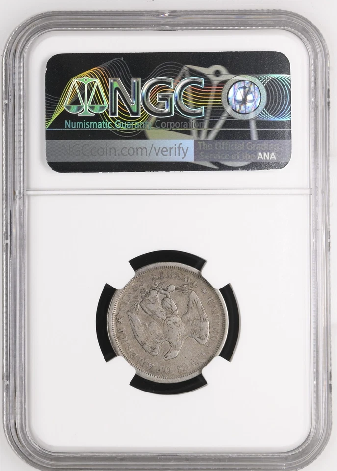 1875 S 20 Twenty Cent Piece NGC VF 20 - Image 2 of 2