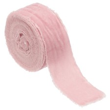 Velvet Ribbon 1-1/2"x3Yd Handmade Frayed Vintage Ribbons Light Pink