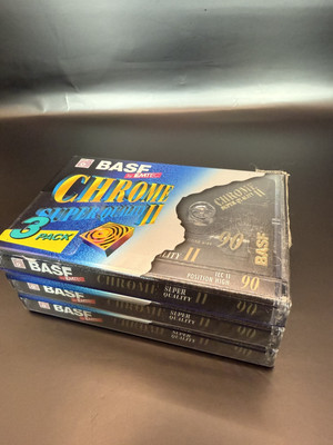 3er Pack Emtec Chrome Super II 90 MC Kassette Tape Originalverpackt Neu