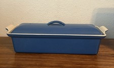 LE CREUSET Heritage Stoneware Blue Enamel Bak...