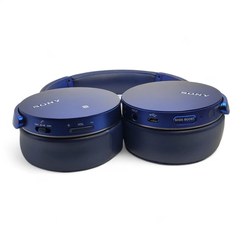 Sony MDR-XB950BT Wireless Bluetooth Headphones Blue – Excellent Condition - Image 4 of 4