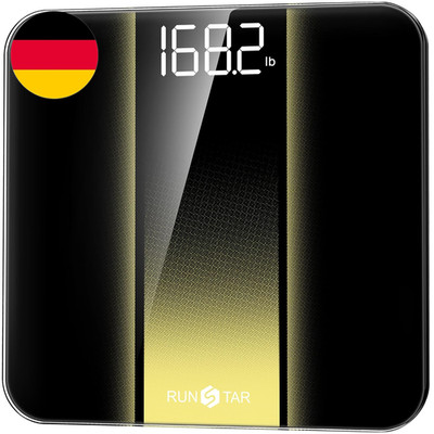 Runstar Personenwaage Digital Mit Hoher Präzision, Waage Personen Mit Gut Lesbar