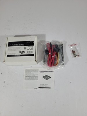Startech Dual 3.5'' Mounting Kit for two 2 5'' SATA SSD/HDD. New Open Box.