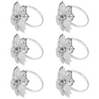 6 Pack Servietten Ringe, Gold Servietten Ringe Schnallen für Tisch Dekorati1217