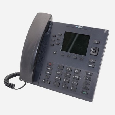 MITEL 6867i SIP VOIP POE Business Telefon mit Hörer und Standfuß Grau