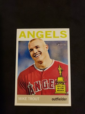 2013 Topps Heritage Mike Trout Color Swap Varitaion SP #430 Sharp