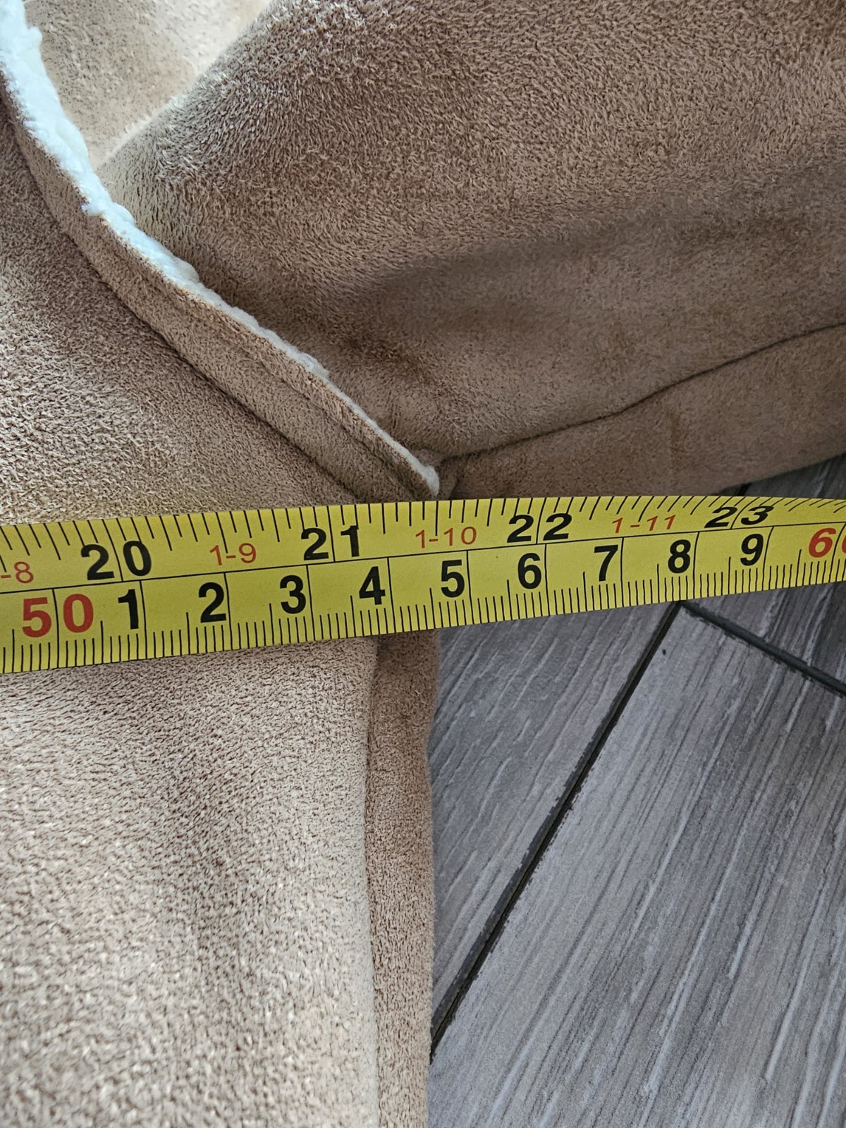 Vintage Y2K 2004 Marks and Spencer Shearling Aviator Jacket Brown Beige UK 14 image 9