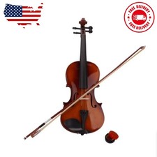 4/4 Full Size Acoustic Violin Set with Case, Bow, Rosin Accessories