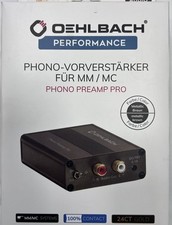 Oehlbach Phono Preamp Pro MM/MC Phono-Vorverstärker HiFi 24K Gold
