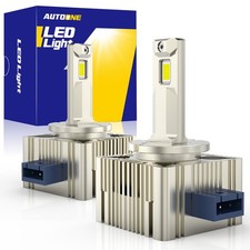 2x Led Light Headlight 200w Bulbs D3s D3r 12000lm Replace White Conversion Kit