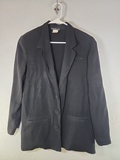 Carole Little 6 Blazer Jacket VTG Long Sleeve Button Front Light Wieght Shear