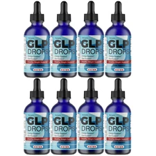 GLP Drops- Healthy Weight Management Support, Gut Support Formula- 8 Bottles