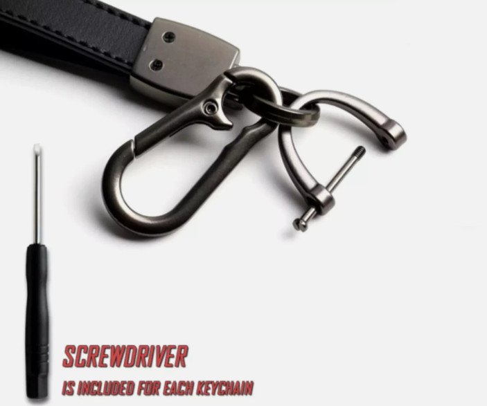 Jeep Genuine Leather Keychain Wrangler Grand Cherokee US Seller Free Shipping