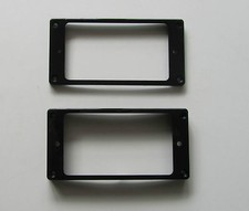 2x Black Humbucker Pickup Ring Curved Bottom Frame fits Epiphone LP Guitar