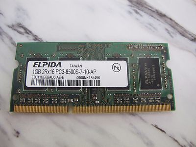 ELPIDA 1GB DDR3 SDRAM PC3-8500S Laptop SO-DIMM 