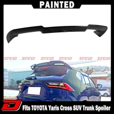 2023 Fits Toyota Yaris Cross 5D SUV AC200 DTO Rear Trunk Spoiler Painted Black