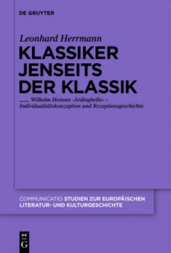 Thumbnail - Klassiker Jenseits Der Klassik Wilhelm Heinses 'ardinghello' -