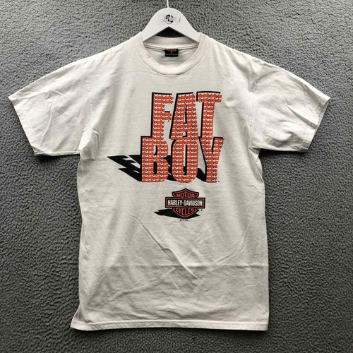 Vintage 2002 Harley Davidson Fat Boy TShirt Men's Me… Gem